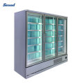 Commercial Fridge Plug in Glass Door Multideck Open Display Chiller Refrigerator